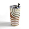 Colour Poems Bold Curvature Stripes I Travel Mug 20 oz Stainless Steel Travel Mug - Deny Designs - 4 of 4
