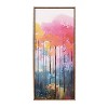 Kate & Laurel All Things Decor 18"x40" Sylvie Beaded Colorful Forest Landscape Framed Canvas by The Creative Bunch Studio Gold - 2 of 4
