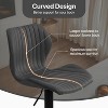 Abynow Modern Bar Stools Set of 2 Swivel Bar Height Barstools Chairs with Adjustable Height, Round Heavy Metal Base, and Footrest - 4 of 4