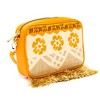 Disney Bag, Horizontal Crossbody, Moana Embroidered Skirt Pattern with Hei Hei and Pua Pose, Raffia Straw - 3 of 4