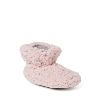 Image of Dearfoams Kid's Unisex Harley Pile Baby Bootie Slipper - Pale Mauve Size 0-3