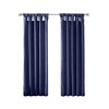 Twist Tab Lined Window Curtain Panel Navy 50x120in - 3 of 4