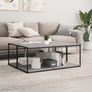 vidaXL Bookshelf Boards 4 pcs Concrete Gray 39.4"x15.7"x0.6" Engineered Wood - 1 of 4