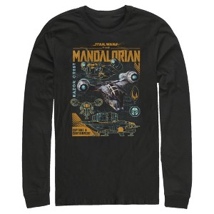 Men's Star Wars The Mandalorian Razor Crest Capture and Containment Long Sleeve Shirt - 1 of 4