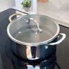 Lexi Home Tri-ply 4.8 Qt. Stainless Steel Casserole Pot with Glass Lid - 4 of 4