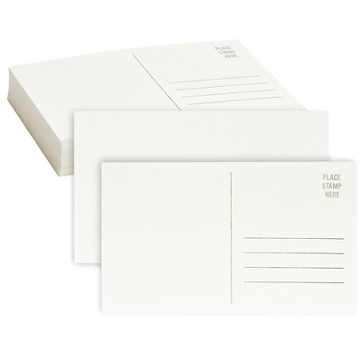 50 Pack Blank Postcards, Watercolor Paper Post Cards for DIY