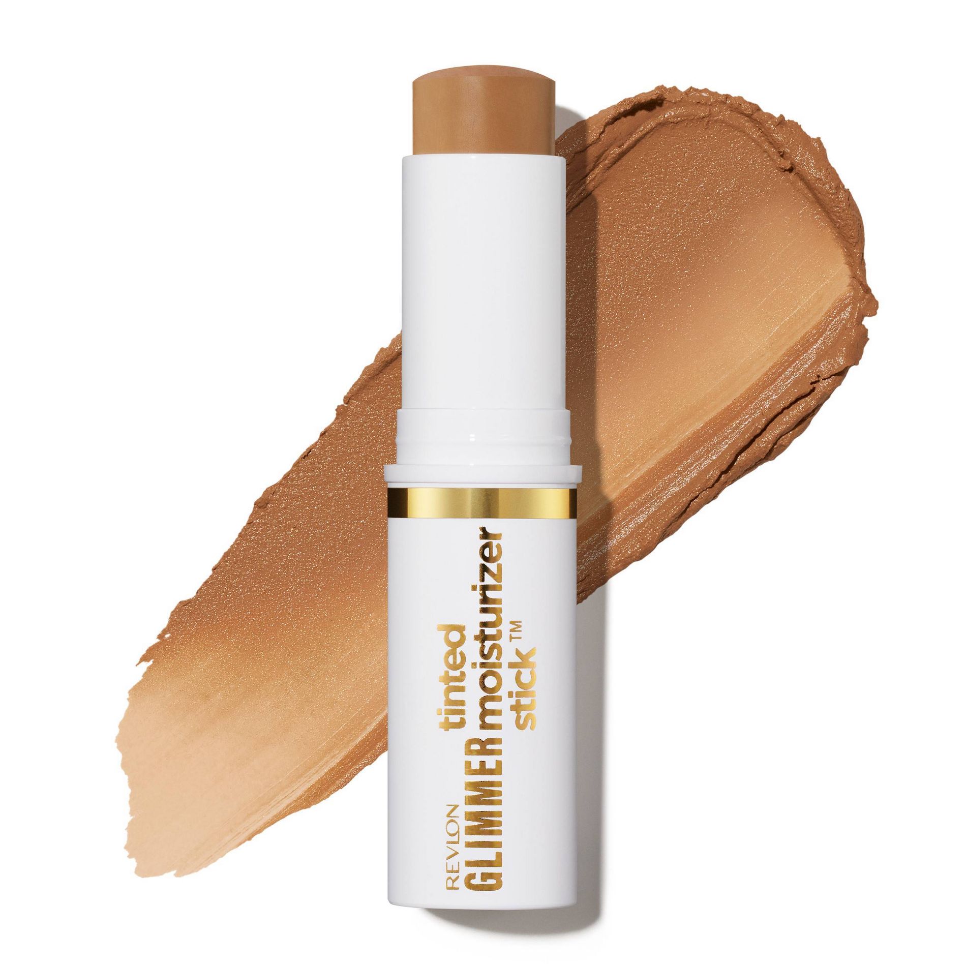Revlon Glimmer Tinted Moisturizer Stick for Face - Lightweight Foundation - 160 - 0.31 oz: Buildable Coverage, Radiant Finish