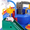 JuzToys Kids Blue Race Track Car Adventure Toy - City Rescue Playset with Mini Cars Playset, Magnetic Puzzle Rail Car for Kids - 4 of 4