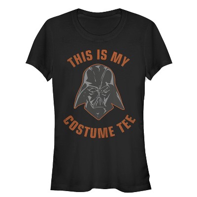 Juniors Womens Star Wars Halloween This is My Darth Vader Costume T-Shirt