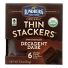 Lundberg Thin Stackers Decadent Dark Chocolate Covered Puffed Grain Snacks - Case of 6/3.3 oz - image 2 of 4