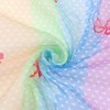 INSPIRE CHIC Women's Rainbow Bowknot Printed Small Square Blended Cotton Scarves 1Pc - 4 of 4