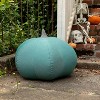 Jaxx Pumpkin Pouf - Luxurious Ottoman for Fall & Halloween Décor - 2 of 4