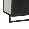 Okak Modern 2-door Wall Cabinet with Featuring 2-tier Storage & Open Shelf, Towel Rack for Entryway/Dining Room/Living Room/Kitchen - 4 of 4