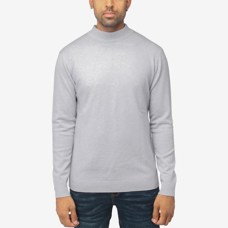 X RAY Men's Soft Slim Fit Turtleneck, Mock Neck Pullover Sweaters for Men(Big & Tall Available), 1 of 7