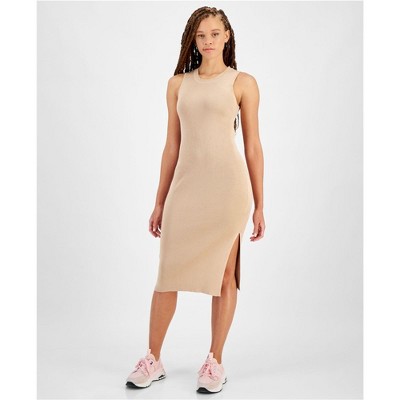 Calvin Klein Womens Ribbed Bodycon Dress