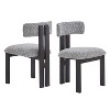 NicBex Modern Upholstered Armless Set of 2 Dining Chairs with Metal Legs,Minimalist Small Office Chairs,Living Room Accent Chairs - 2 of 4