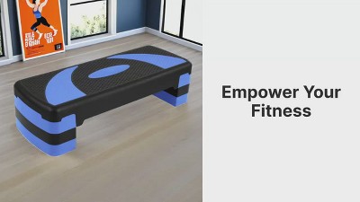 Step Platform Réglable Pour Cardio Et équilibre – 2 Hauteurs, Capacité 300 Lbs, Vert Néon, Polypropylène