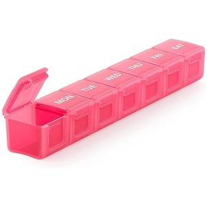 Sukuos XL Pill Box, Case w/Clear Lid, Arthritis-Friendly, BPA-Free, Easy-Clean - 1 of 4
