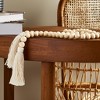 Modern Handcrafted Boho Wooden Beads with Soft Tassels - Rustic Decorative Accent Perfect for Bedroom, Bathroom, Coffee Table, and Shelf - 1" - 4 of 4