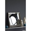 SEVOBAL Bathroom Vanity Mirrors Antique Silver Square Mirror with Floral Accents Versatile Use Shatterproof Safety, Silver, 24"*2"*24" - 2 of 4