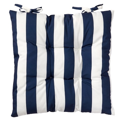 The Lakeside Collection Outdoor Seat Cushions Sargasso Sea Stripe Target