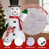 CIPACHO 5.7FT Lighted Snowman Yard Decor - Pull Up Snowman Holding Candy Cane with 210 White LEDs (Indoor/Outdoor Xmas) - 4 of 4