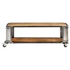vidaXL Coffee Table Natural Mango Wood Solid Mango Wood, Steel - 2 of 4