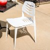 Sunnydaze Indoor/Outdoor Plastic Dining Chair for the Kitchen, Patio, Deck, or Porch - 32" - 2 of 4