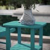 Emma and Oliver Two Tier Polyresin Adirondack Side Table - All-Weather for Indoor/Outdoor Use - 4 of 4