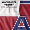 American University Primary Logo Silky Touch Blanket White 50x60 - 4 of 4