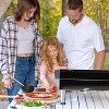 Outdoor Gas Pizza Oven, Portable Design, Self-Rotating Baking Stone, Black - 4 of 4