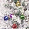 Aoibox 144pcs 1.18in Multicolor Shatterproof Christmas Ball Ornaments Set Red Green Gold Blue Rose Red Silver for Tree Decor - 2 of 4