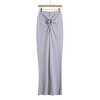 Clotth Women's High Waist Maxi Skirt - Stretchy Fitted Ruched Lounge Skirt, Long Maxi Skirt with Drawstring Waist, Comfortable Casual Wear - 4 of 4