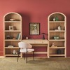 Saracina Home 3pc Modern Writing Desk with 2 Open Arched Bookshelves - 3 of 4