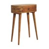 Solid Wood Mini Albion Console Table, 1 Drawer, Nordic Legs, Mid-Century Modern Design - 3 of 4