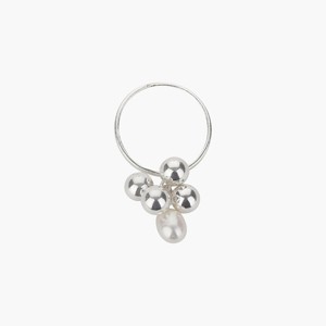 Sterling Silver Isabelle Cluster Pearl Adjustable Ring - 1 of 4