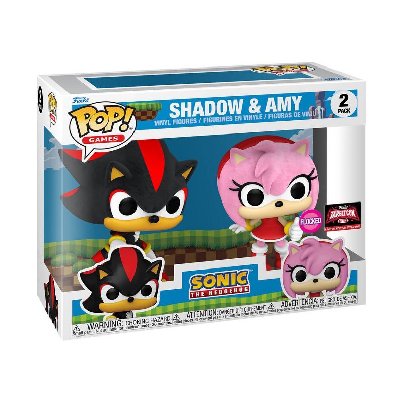 Funko POP! Games: Sonic The Hedgehog Shadow &#38; Amy Rose Figures - 2pk, 2 of 7
