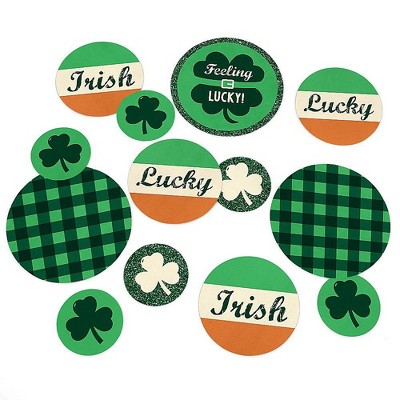 Big Dot of Happiness St. Patrick's Day - Saint Paddy's Day Party Giant Circle Confetti - Holiday Party Decorations - Large Confetti 27 Count