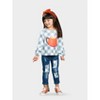 But First, Pumpkin Spice Patched Jeans Set Mia Belle Girls - 4 of 4