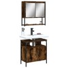 vidaXL Bathroom Furniture Set Smoked oak - 2 of 4