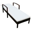 vidaXL Sun Lounger with Cushion Poly Rattan Brown - 4 of 4