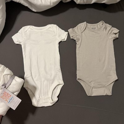 Carter's Just One You® Baby 3pk Long Sleeve Bodysuit - Lead White Preemie