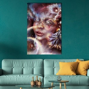 iCanvas The Girl with Celestial Eyes by Faybel Canvas Print Wall Art - 1 of 3