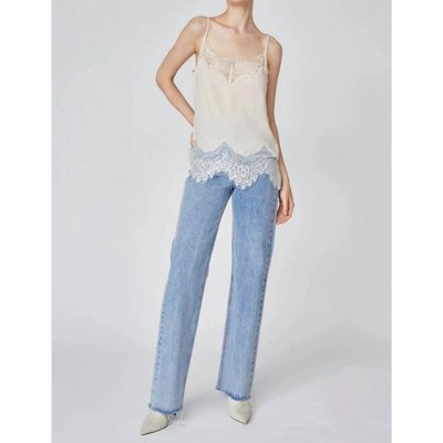 Women's LACE TRIMMED CAMI - DELUC