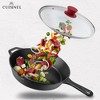 Cuisinel Glass Lid with Steam Vent - 10-Inch Universal Replacement Cover, Compatible with Lodge Cast Iron Skillets, Tempered & Oven Safe - 3 of 4