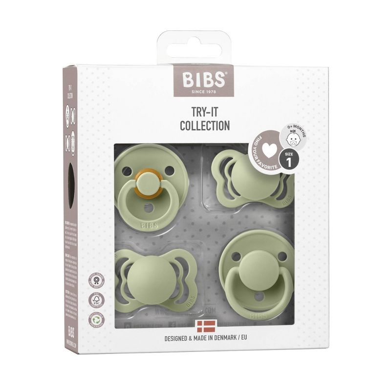 Bibs Try-It Silicone & Latex Pacifier Collection - 4pk, 6 of 19