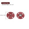 Unique Bargains Alloy Invisible Durable High Hardness Buckle Fasteners Press Studs Buttons 5 Pcs - 2 of 4