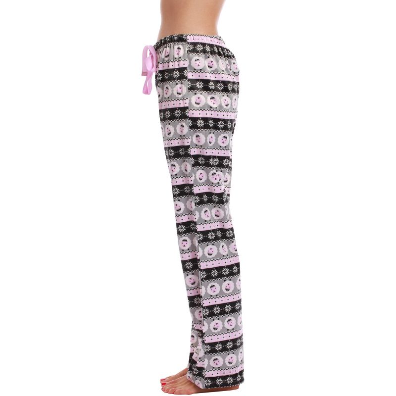 #followme Silky Fleece Printed Pajama Pants for Women, 2 of 4