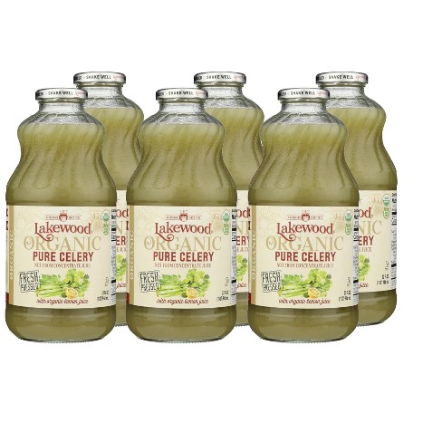 Lakewood Organic Pure Celery Juice - Case Of 6/32 Oz : Target