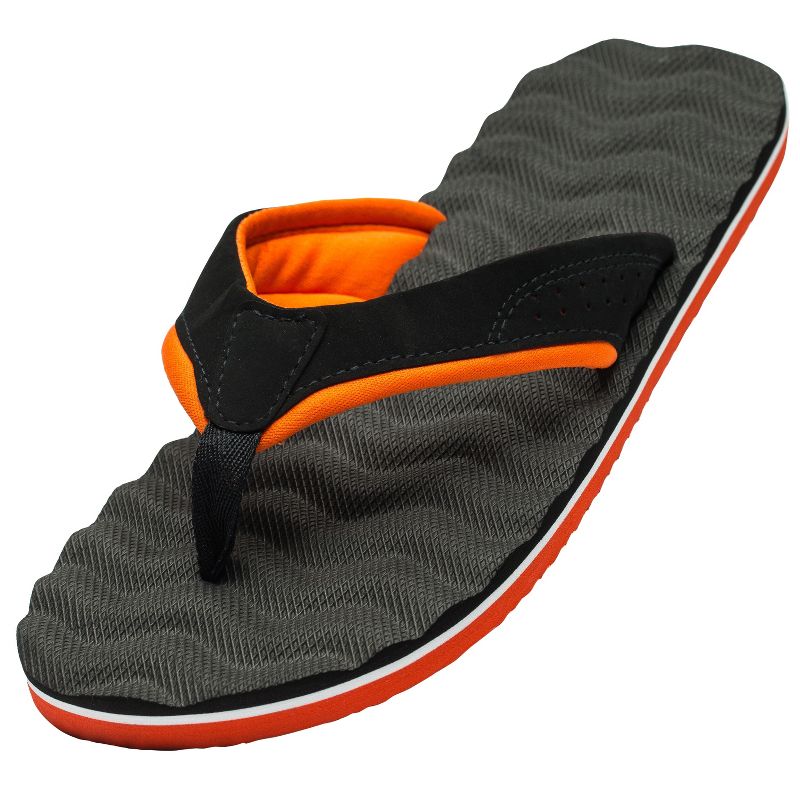 Alpine Swiss Joel Mens Flip Flops Lightweight EVA Thong Sandals Beach Shoes, 2 of 9